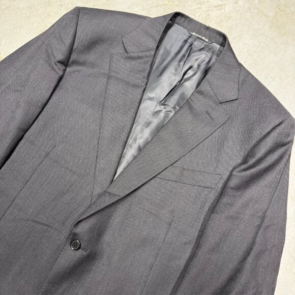 Canali Suit Made in Italy Grey Birdseye Wool 2pc 42 L 36x31 - Picture 3 of 16